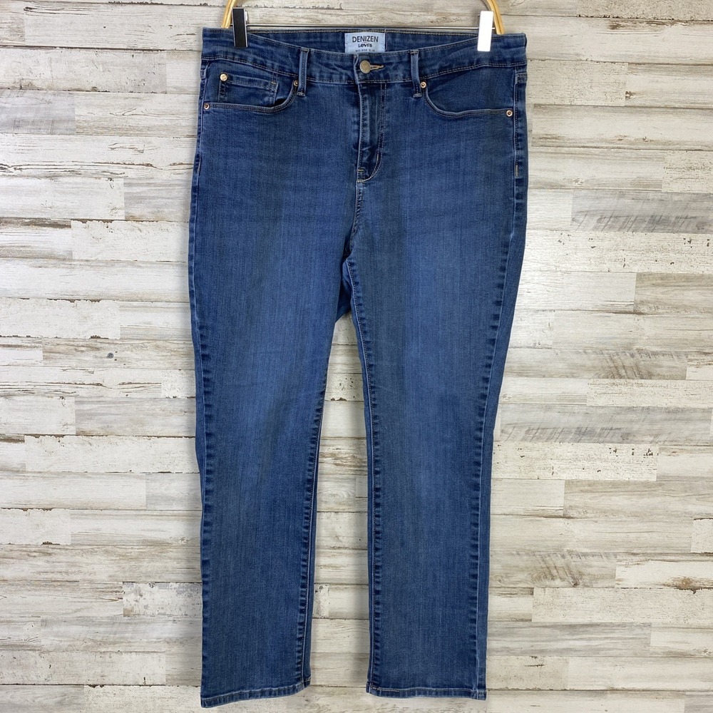Denizen From Levi's Jeans Women 14S Blue Denim Mid-Rise Slim Medium Wash